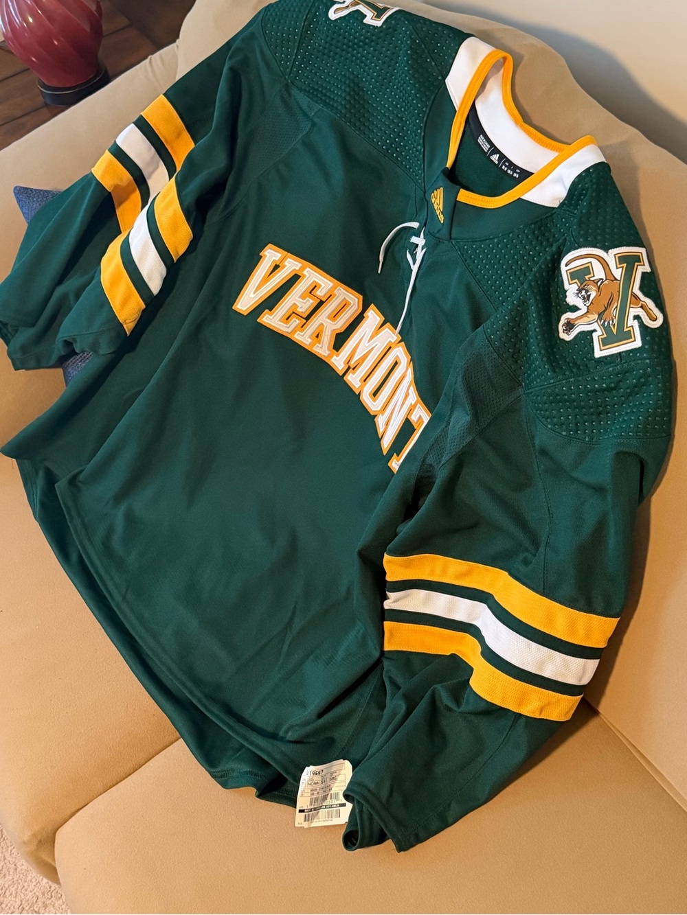 Adidas University of Vermont Catamounts Hockey Official Jersey Adidas Men’s 58G